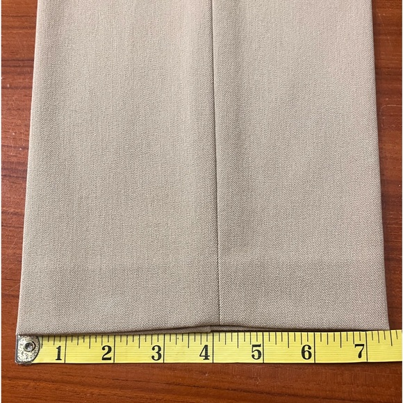 TALBOTS PETITE 2P DRESS PANTS BEIGE - Picture 4 of 16